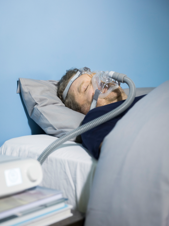 Sleep apnea male patient (sleeping) 13